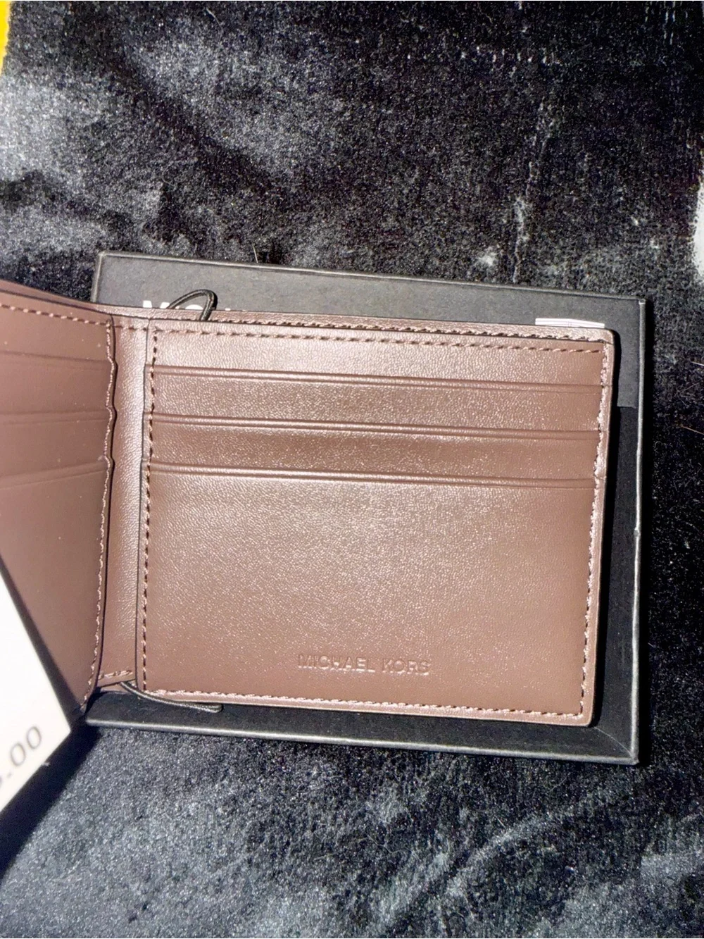 Michael Kors Embossed MK Slim Billfold - Brown